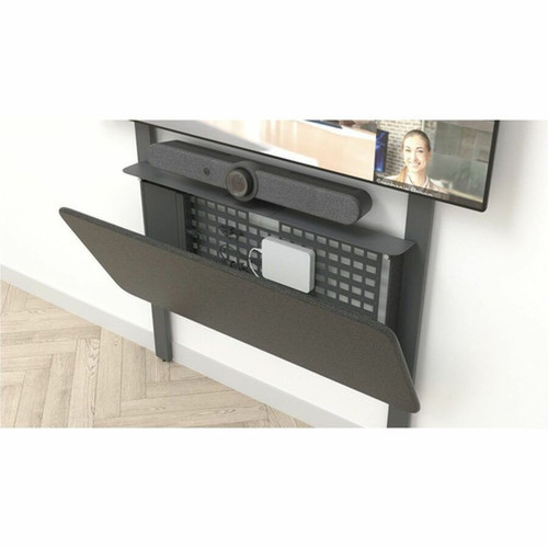 Heckler Design Wall Mount for Video Conference Equipment Camera Shelf Video Panel Mini PC Camera - Black Gray - VESA Mount - H807-BG
