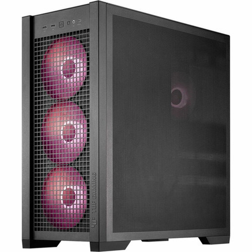 TUF Gaming GT302 ARGB - Mid-tower - Black - Tempered Glass Mesh - EATX ATX Micro ATX Mini ITX Motherboard Supported - 2 x Internal GT302ARGB FANSBLK