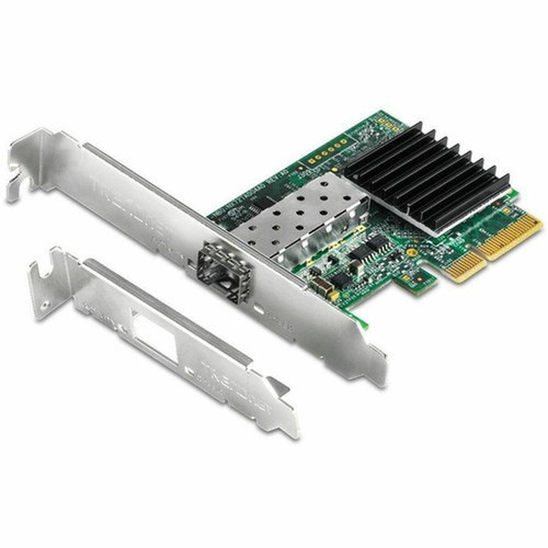 TRENDnet 10 Gigabit PCIe SFP Network Adapter Convert A PCIe Slot Into A 10G SFP Slot Supports 8021Q Standard  Low-Profile With TEG-10GECSFP