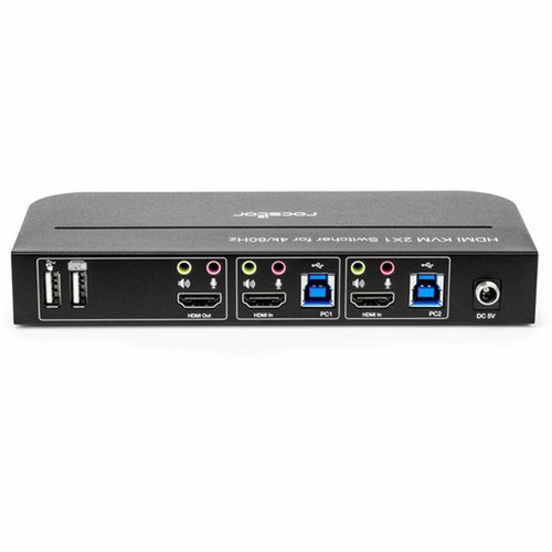 Rocstor SolidKVM SK06 4K HDMI and USB 30 21 KVM Switch - 2 Computers - 1 Local Users - 4K - 4096 x 2160 - 6 x USB - USB 20 - 3 Y10A329-B1