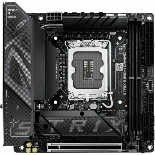 Asus ROG Strix B860-I GAMING WIFI Gaming Desktop Motherboard - Intel B860 Chipset - Socket LGA-1851 - Mini ITX - Core Ultra Processor ROG STRIX B860IGAMINGWIFI