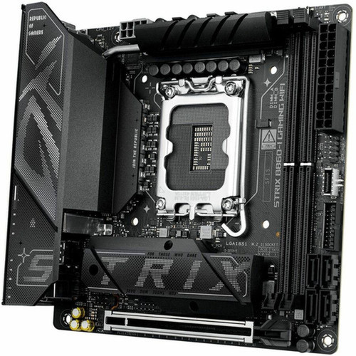 Asus ROG Strix B860-I GAMING WIFI Gaming Desktop Motherboard - Intel B860 Chipset - Socket LGA-1851 - Mini ITX - Core Ultra Processor ROG STRIX B860IGAMINGWIFI