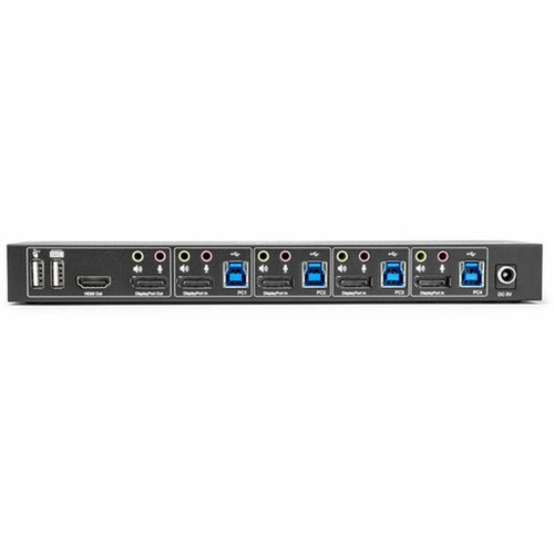 Rocstor SolidKVM SK04 DisplayPort 14 and USB 30 41 KVM Switch - 4 Computers - 1 Local Users - 4K - 4096 x 2160 - 8 x USB - USB Y10A327-B1