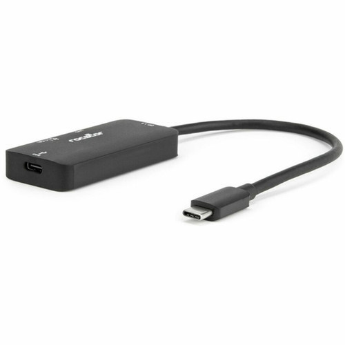 Rocstor Premium Type-C to HDMIUSB-AType-C Female PD  Data Multiport Adapter - 1 x USB Type C - Male - 1 x HDMI Digital - Female Y10A306-B1