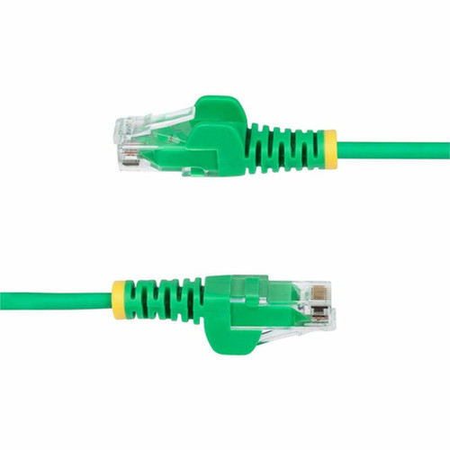 StarTechcom 10ft Green Slim CAT6 Ethernet Cable Slim Snagless RJ45 UTP LSZH 28AWG Bare Copper Slim Network Patch Cord Fluke - N6PAT10GNS