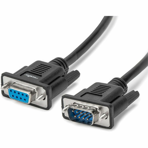 Rocstor Null Modem Serial Cable FM - 98 ft 3 m Serial Data Transfer Cable for Modem - First End 1 x 9-pin DB-9 RS-232 - Male - 1 Y10C881-B1
