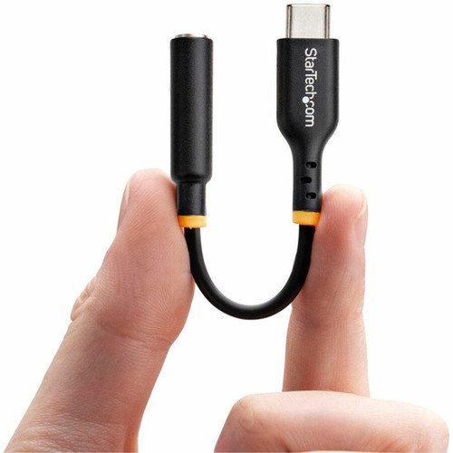 StarTechcom USB-C to 35mm TRRS HeadphoneHeadset Jack Audio Adapter USB Type-C Aux Dongle Hi-Fi 32-bit DAC For - USB-C to 35mm - USBCAUDIO2