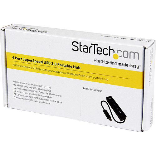 StarTechcom_4-Port_USB_30_Hub_with_Built-in_Cable_-_SuperSpeed_Laptop_USB_Hub_-_Portable_USB_Splitter_-_Mini_USB_Hub_ST4300PBU3_-_ST4300PBU3