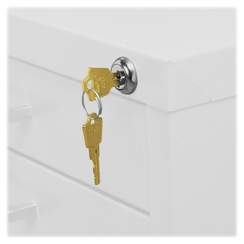 Safco 5-Drawer Flat File Lock Kit - Steel - Silver - 1 Each 4981