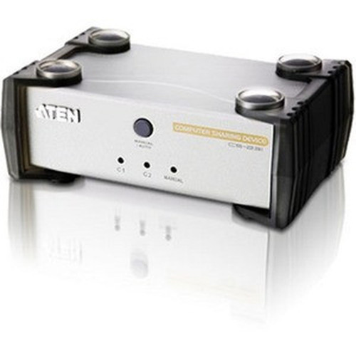 Aten Computer Sharing KVM Switch - 1 x 2 - 1 x HD-15 KeyboardMouseVideo CS231