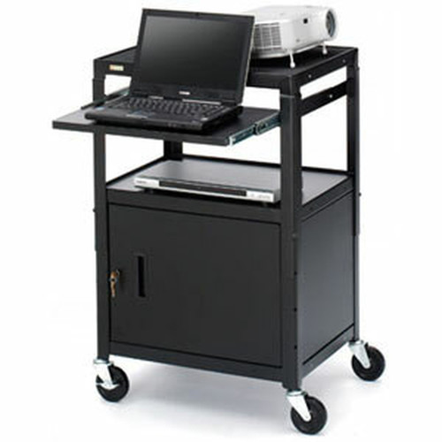 Bretford CA2642NS-P5 Adjustable Height Multipurpose Cart with Cabinet - 2 x Shelfves - 43 109220 mm Height x 24 60960 mm x - CA2642NS-P5