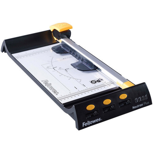 Fellowes Neutrontrade Plus Rotary Trimmer - 10 Sheet Cutting Capacity - 4 Stainless Steel Blade - 338 8585 mm Height x 850 x 5410102