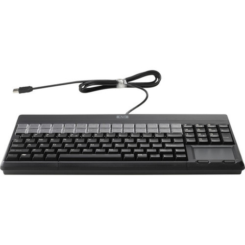 HP POS Keyboard - 106 Keys - QWERTY Layout - 28 Relegendable Keys - USB FK221ATABA