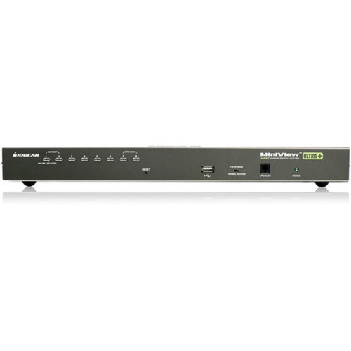 IOGEAR GCS1808 Combo KVM Switch - 8 x 1 - 8 x SPDB-15 KeyboardMouseVideo - 1U - Rack-mountable GCS1808