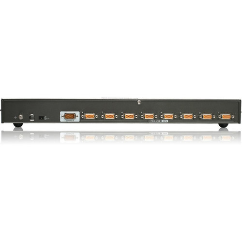 IOGEAR GCS1808 Combo KVM Switch - 8 x 1 - 8 x SPDB-15 KeyboardMouseVideo - 1U - Rack-mountable GCS1808