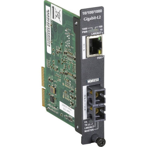 Black Box High-Density Gigabit Ethernet Media Converter - New - 1 x Network RJ-45 - 1 x SC Ports - Multi-mode - Gigabit Ethernet - - LGC5950C-R2