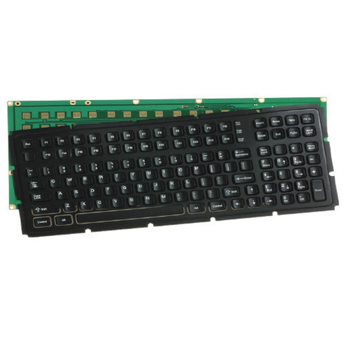 iKey KYB-114-OEM-USB Industrial OEM Keyboard - Cable Connectivity - USB Interface - 114 Keys - Industrial Silicon Rubber Keyswitch KYB-114-OEM-USB