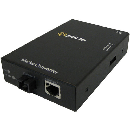 Perle S-1000-S1SC10D Gigabit Ethernet Stand-Alone Media Converter - 1 x Network RJ-45 - 1 x SC Ports - 1000Base-T 1000Base-BX - 10 05050084