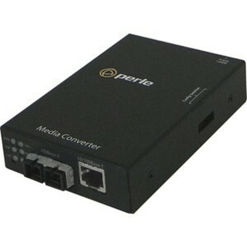 Perle S-100-S1SC20D Fast Ethernet Stand-Alone Media Converter - 1 x Network RJ-45 - 1 x SC Ports - 10100Base-TX 100Base-BX - 20 km 05050284