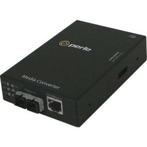 Perle S-110-S1SC20D Fast Ethernet Stand-Alone Media and Rate Converter - 1 x Network RJ-45 - 1 x SC Ports - 10100Base-TX - 20 km - 05050484