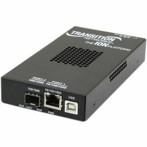 Transition Networks S2220-1040 Media Converter - 1 x Network RJ-45 - USB - 101001000Base-T 100Base-X - 1 x Expansion Slots - 1 x S2220-1040-NA