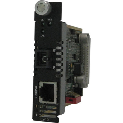 Perle CM-100-S1SC40U Fast Ethernet Media Converter - 1 x Network RJ-45 - 1 x SC Ports - 100Base-TX 100Base-BX - 40 km - Internal 05052290