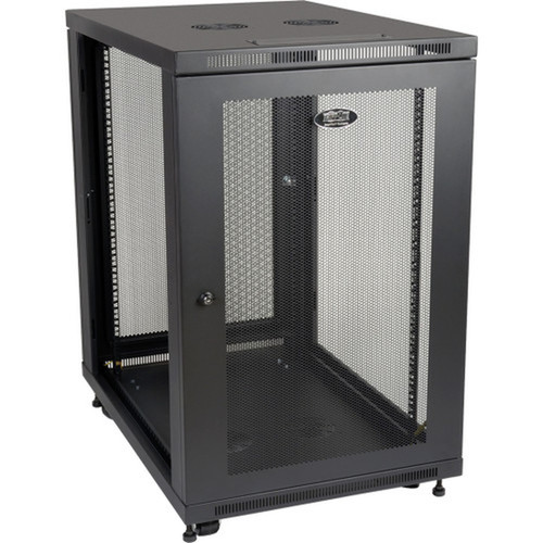 Tripp_Lite_SmartRack_18U_Extra_Depth_Rack_Enclosure_Cabinet_-_18U_Rack_Height_x_19_48260_mm_Rack_Width_-_Black_-_45359_kg_Weight_SR18UB