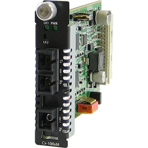 Perle C-100MM-S1SC20D Media Converter - 1 x SC Ports - 100Base-FX 100Base-BX - 20 km - Internal 05061160