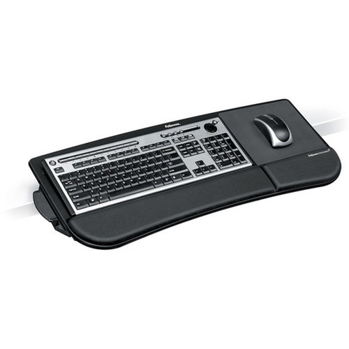 Fellowes Tilt n Slide Keyboard Manager - 34 Height x 115 Width x 293 Depth - Black - 1 8060101