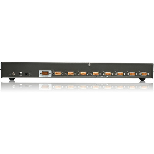 IOGEAR 8-Port USB PS2 Combo VGA KVM Switch with PS2 KVM Cables - 8 Computers - 1 Local Users - 2048 x 1536 - 1 x USB - - 1U GCS1808KITPTAA