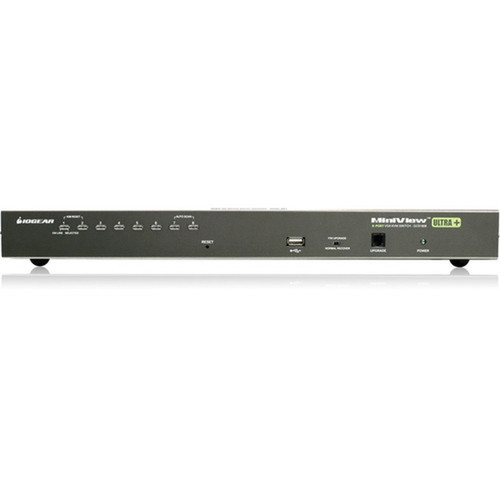 IOGEAR 8-Port USB PS2 Combo VGA KVM Switch with USB KVM Cables - 8 Computers - 1 Local Users - 2048 x 1536 - 1 x USB - - 1U - TAA GCS1808KITUTAA