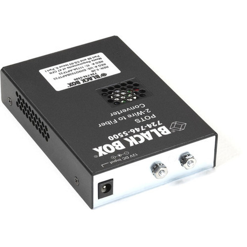 Black Box POTS 2-Wire to Fiber Converter FXS to Single-Mode SC - 1 x SC Ports - 20 km - Desktop TE164A-R2