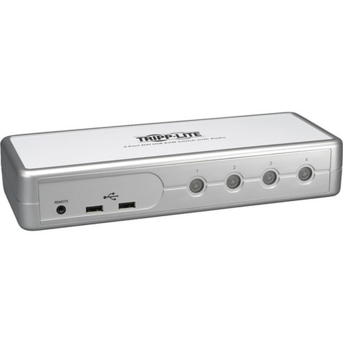 Tripp Lite by Eaton B004-DUA4-K-R KVM Switch - 4 Computers - QXGA - 2048 x 1536 - 10 x USB - 5 x DVI B004-DUA4-K-R