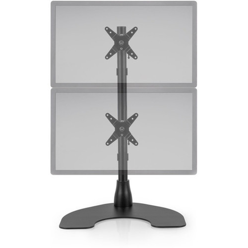 Ergotech Vertical Dual Monitor Desk Stand - Up to 24 60960 mm Screen Support - 25 lb 1133981 g Load Capacity - LCD Display Type 100-D28-B11
