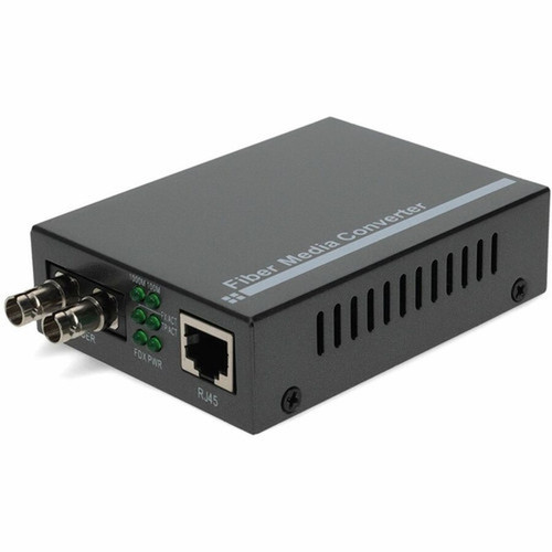 AddOn 1000Base-TX to 1000Base-LX ST SMF 1310nm 20km Media Converter - 1 x Network RJ-45 - 1 x ST Ports - Single-mode - 005 mil 0 - ADD-GMC-LX-2ST