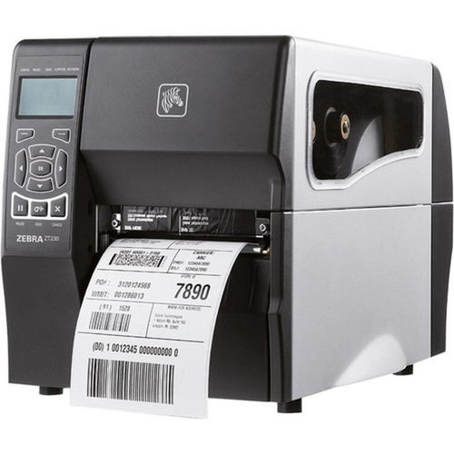 Zebra ZT230 Industrial Direct Thermal Printer - Monochrome - Label Print - Fast Ethernet - USB - Serial - LCD Display Screen - 409 - ZT23043-D01200FZ