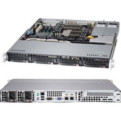 Supermicro SuperServer 6017B-MTRF Server Barebone System - 1U Rack-mountable - Socket B2 LGA-1356 - 2 x Processor Support - Intel C602 SYS-6017B-MTRF