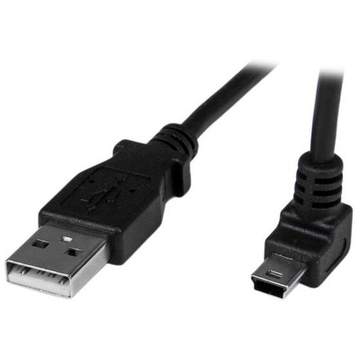 StarTech.com 1m Mini USB Cable - A to Up Angle Mini B - 3.3 ft USB Data Transfer Cable for Camera, Hard Drive, Cellular Phone, GPS - 1 (Fleet Network)