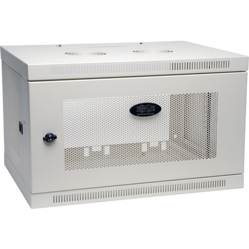 Tripp_Lite_White_SmartRack_6U_Wall-Mount_Rack_Enclosure_Cabinet_-_6U_Rack_Height_x_19_48260_mm_Rack_Width_-_Wall_Mountable_-_White_SRW6UW