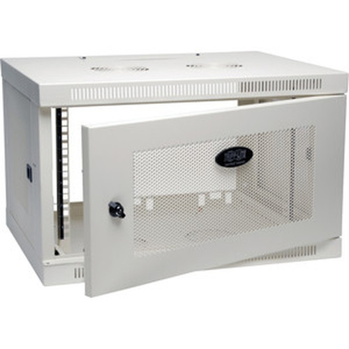 Tripp_Lite_White_SmartRack_6U_Wall-Mount_Rack_Enclosure_Cabinet_-_6U_Rack_Height_x_19_48260_mm_Rack_Width_-_Wall_Mountable_-_White_SRW6UW