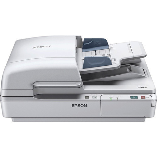 Epson WorkForce DS-6500 Flatbed Scanner - 1200 dpi Optical - White - 48-bit Color - 16-bit Grayscale - 25 ppm Mono - 25 ppm Color B11B205221