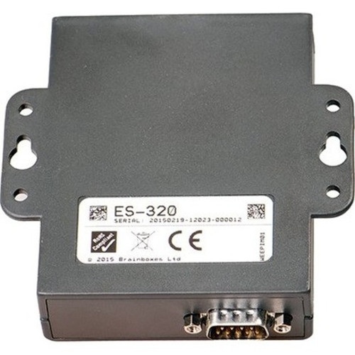 Brainboxes 1 Port RS422485 Ethernet to Serial Adapter - DIN Rail Mountable - PC - 1 x Number of Serial Ports External ES-320