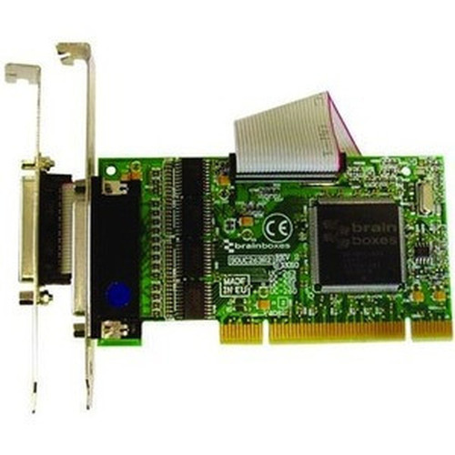 Brainboxes 4xRS232 PCI Serial Port Card with LPT Parallel Port for Printer - Full-height Plug-in Card - PCI 30 - PC UC-295