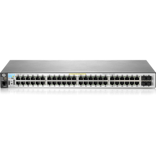 HPE 2530-48-PoE+ Ethernet Switch - 48 Ports - Manageable - 2 Layer Supported - Twisted Pair - PoE Ports - Rack-mountable, Wall Desktop (Fleet Network)