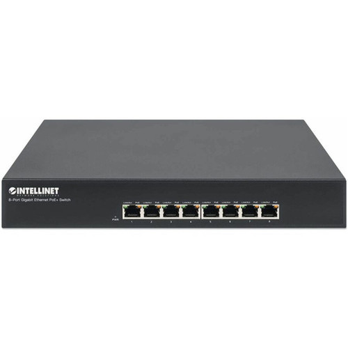 Intellinet 8-Port Gigabit Ethernet PoE Switch - 8 Ports - Gigabit Ethernet - 101001000Base-T - 2 Layer Supported - Twisted Pair - - 560641