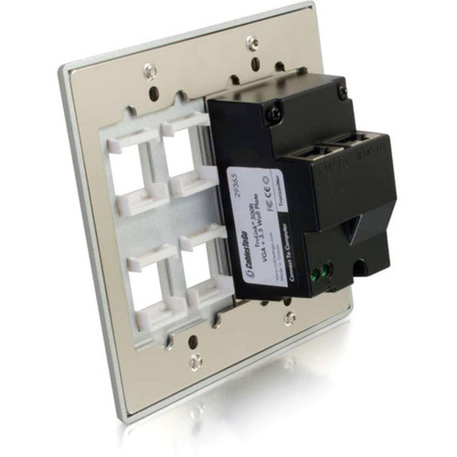 C2G TruLink Video Extender - 1 Input Device - 300 ft 91440 mm Range - 2 x Network RJ-45 - 1 x VGA In - WUXGA - 1920 x 1200 - Pair 29243