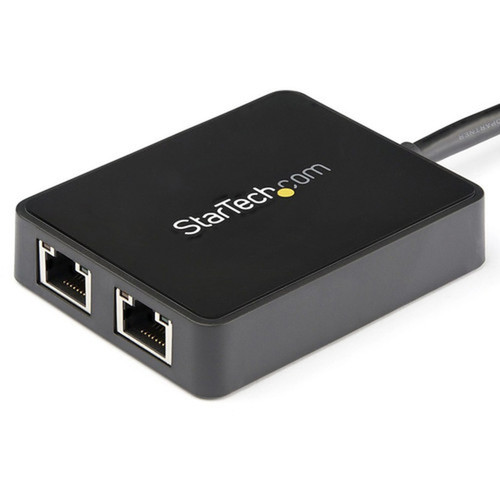 StarTechcom_USB_30_to_Dual_Port_Gigabit_Ethernet_Adapter_NIC_w_USB_Port_-_Add_two_Gigabit_Ethernet_ports_and_a_USB_30_pass-through_USB32000SPT