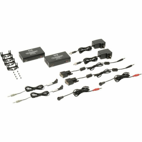 Tripp Lite by Eaton HDMI  IR  Serial RS232 over Cat5  6 Active Extender Kit - 328 ft 9997440 mm Range - 2 x Network RJ-45 - 1 B126-1A1SR