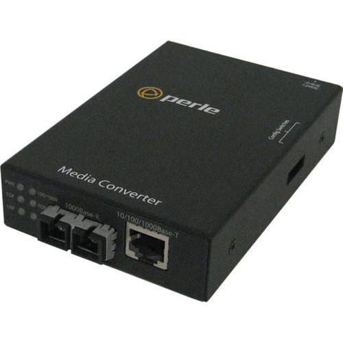 Perle S-1110-XT 101001000 to Fiber Industrial Temperature Media Converter - 1 x Network RJ-45 - 1 x SC Ports - 101001000Base-T 05090670