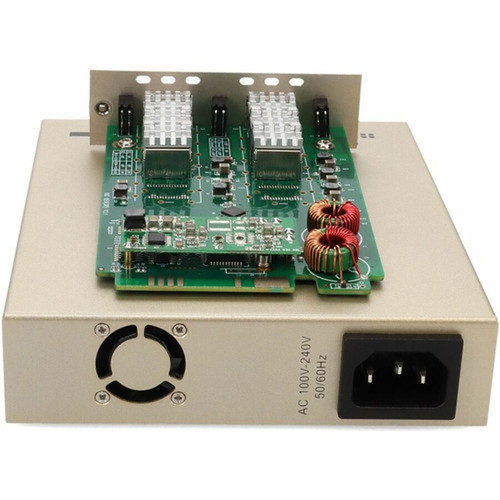 AddOn 10G OEO Converter with 2 open SFP slot Standalone Kit - Multi-mode Single-mode - 10GBase-X - 2 x Expansion Slots - 2 x SFP - ADD-MCC10G2SFP-SK